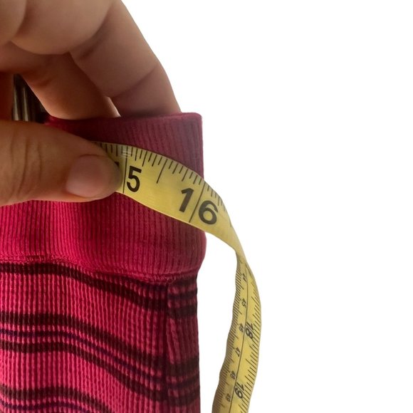 Sundance Red Black Stripe Thermal Knit Lounge Pants Medium - Picture 8 of 9